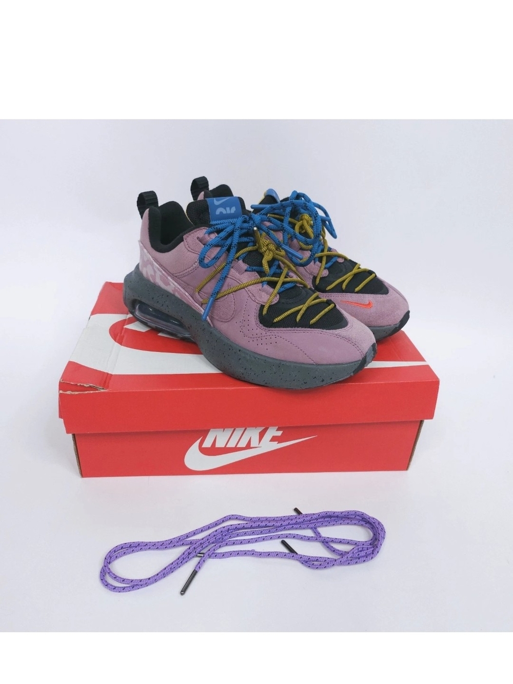 Nike Air Max Viva Plum Dust Black Dark Citron Sneakers Women's Size 8.5